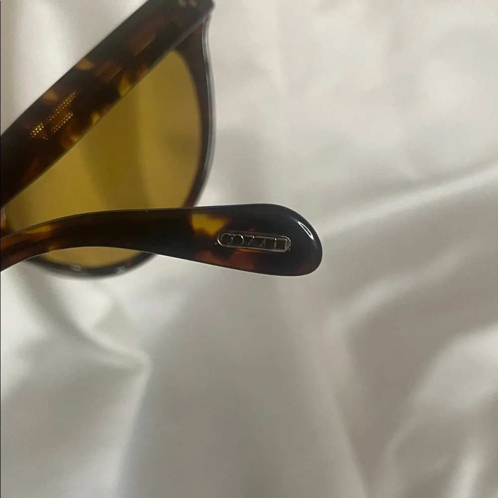 Oliver Peoples Dark Tortoiseshell Cat-Eye Sunglasses with Brown Lenses